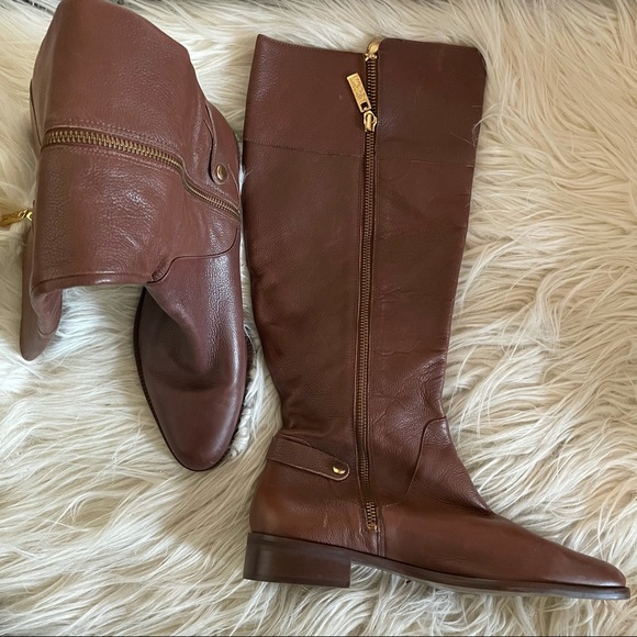 Michael Kors Leather Boots Sz 9 - Picture 6 of 7